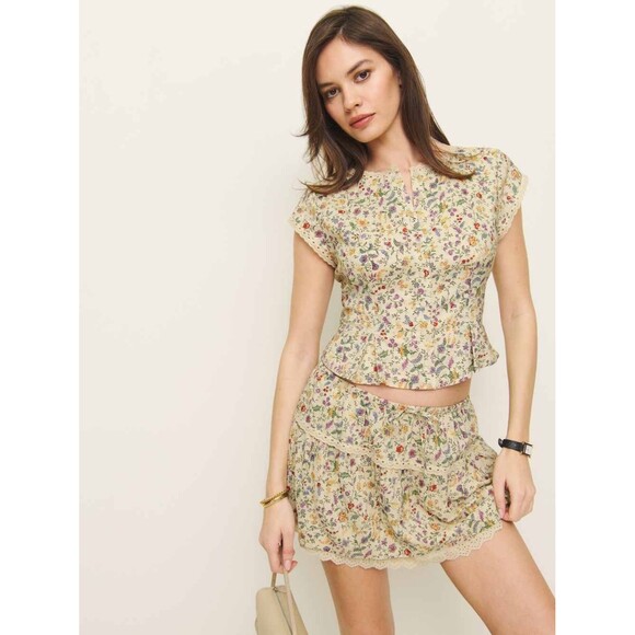 Reformation Dresses & Skirts - NEW Reformation Valetta Two Piece Matching Skirt Set Yasmeen Floral